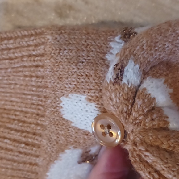 NWT LOFT Tan "Hooded" Fingerless Gloves - Picture 3 of 7